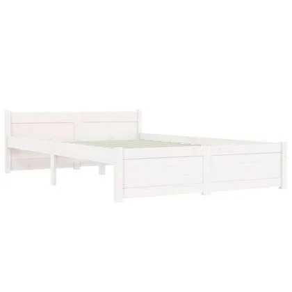 vidaXL Bedframe Wit 120 x 190 cm