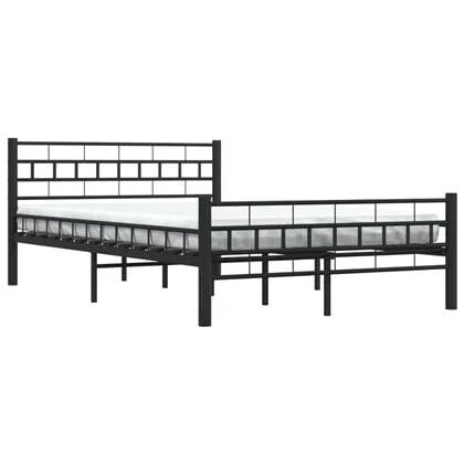 vidaXL Bedframe Zwart 140 x 200 cm