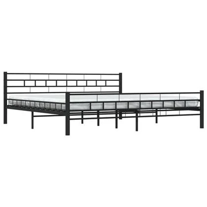 vidaXL Bedframe Zwart 180 x 200 cm