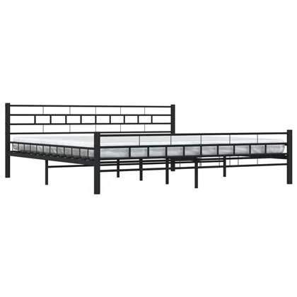 vidaXL Bedframe Zwart 200 x 200 cm