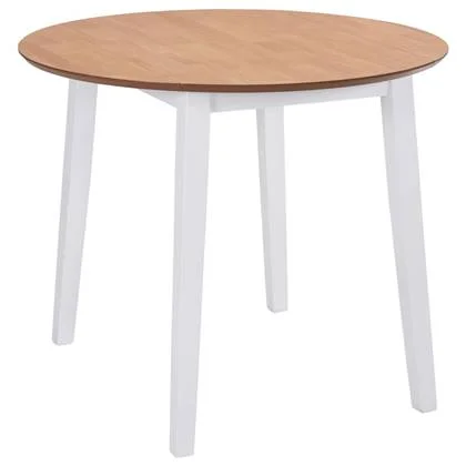 vidaXL Eettafel Wit