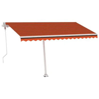 vidaXL Luifel vrijstaand automatisch 400x300 cm oranje en bruin