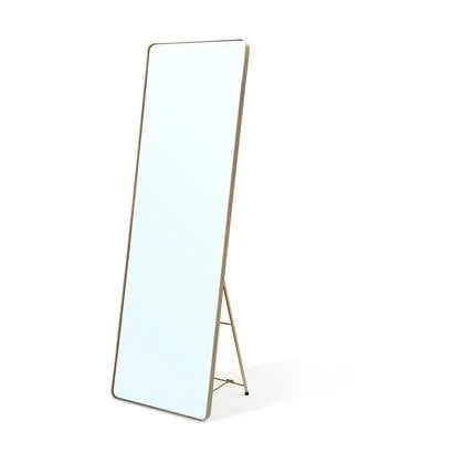 Villa Collection Verdal Passpiegel met Standaard 140 x 45 cm - Goud