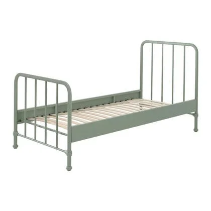 Vipack Bronxx Eenpersoonsbed 90 x 200 cm - Olive Groen