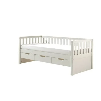 Vipack Fritz Kajuitbed met 3 Laden 90 x 200 cm - Wit