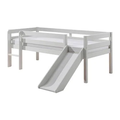 Vipack Pino Halfhoogslaper met Glijbaan 90 x 200 cm - Wit