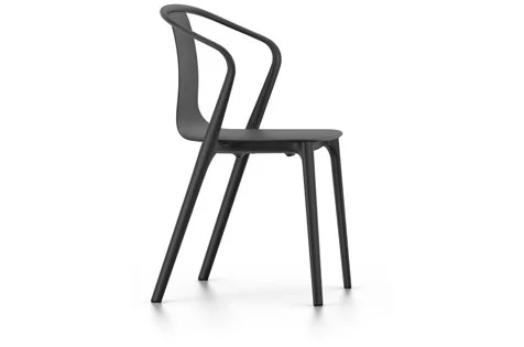 Vitra Belleville Chair met armleuningen - zwart