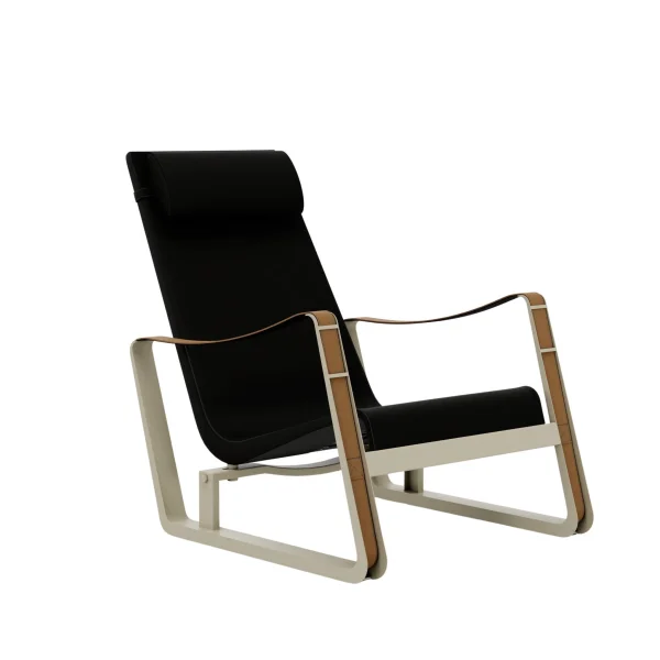 Vitra Cité - ecru - Leder nero