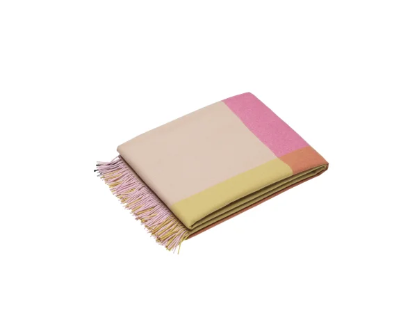 Vitra Colour Block deken - roze - beige