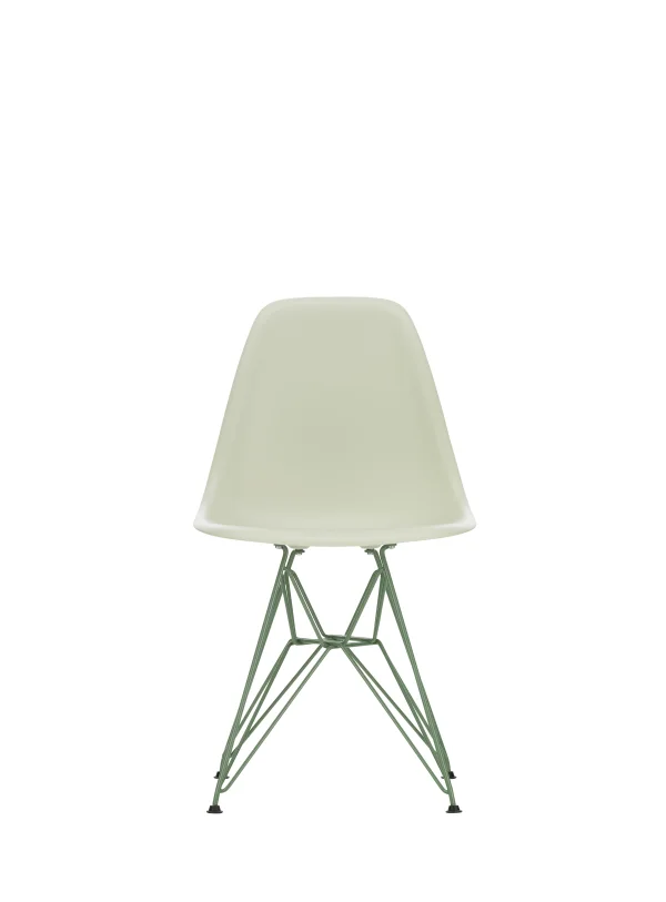 Vitra DSR Colours Eames Plastic Side Chair - kiezelsteen - Glijders voor harde vloer