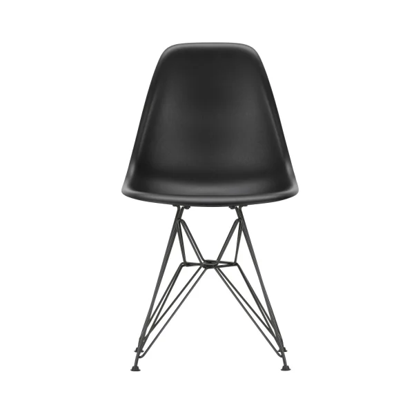 Vitra DSR Eames Plastic Side Chair - basic dark gepoedercoat - diepzwart RE