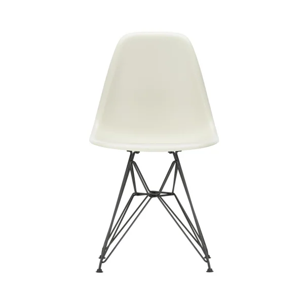 Vitra DSR Eames Plastic Side Chair - basic dark gepoedercoat - kiezelsteen RE