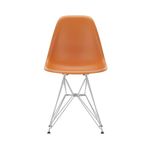 Vitra DSR Eames Plastic Side Chair - verchroomd - roestoranje RE