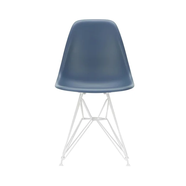 Vitra DSR Eames Plastic Side Chair - wit - zeeblauw RE - zeeblauw RE