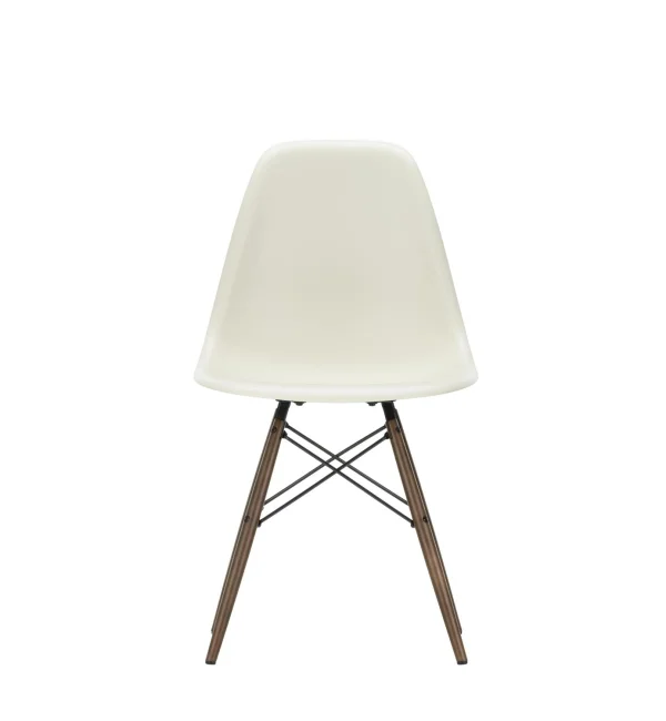 Vitra DSW Eames Plastic Side Chair - donkere esdoorn - kiezelsteen RE