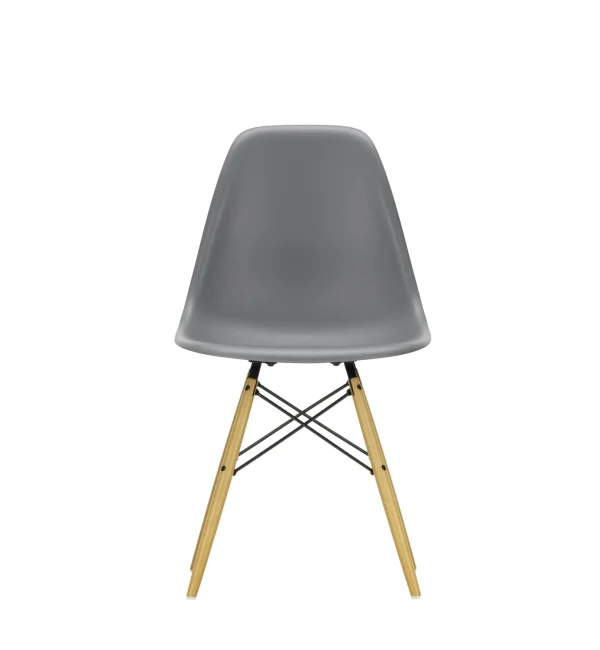 Vitra DSW Eames Plastic Side Chair - gelige esdoorn - granietgrijs RE
