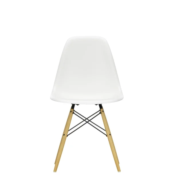 Vitra DSW Eames Plastic Side Chair - gelige esdoorn - wit