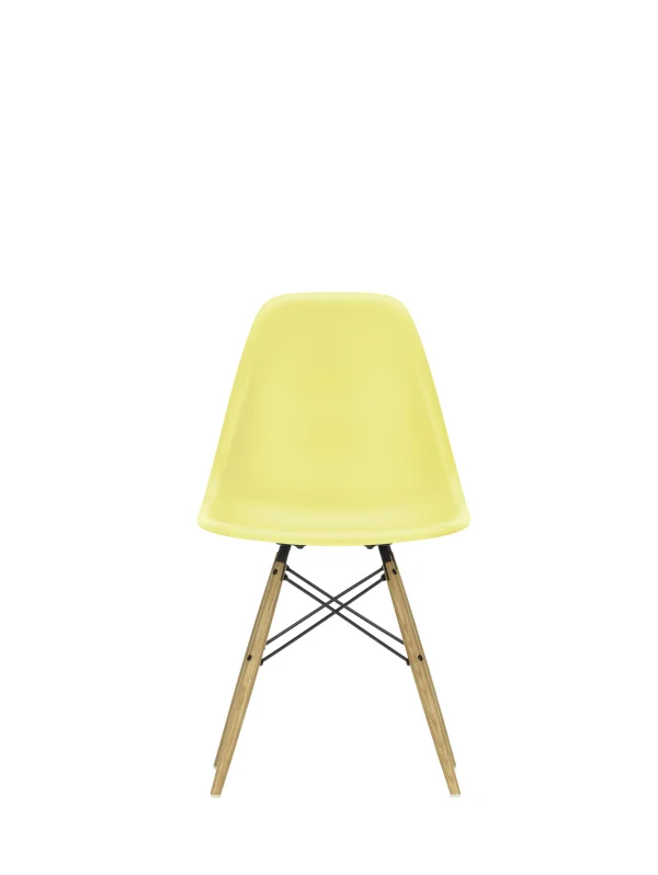 Vitra DSW Eames Plastic Side Chair - honingkleurig essenhout - citron RE