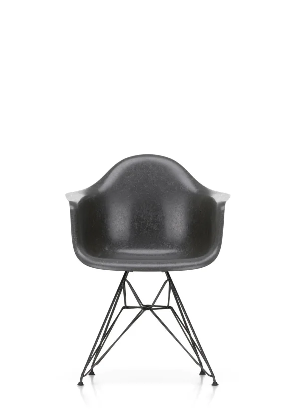 Vitra Eames Fiberglass Chair DAR - Elephant Hide Grey - basic dark gepoedercoat