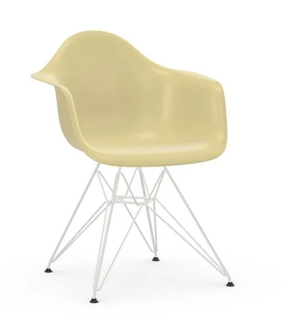 Vitra Eames Fiberglass Chair DAR - Parchment - wit