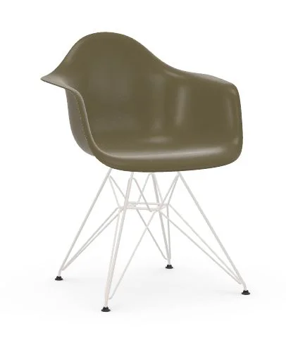 Vitra Eames Fiberglass Chair DAR - Raw Umber - wit