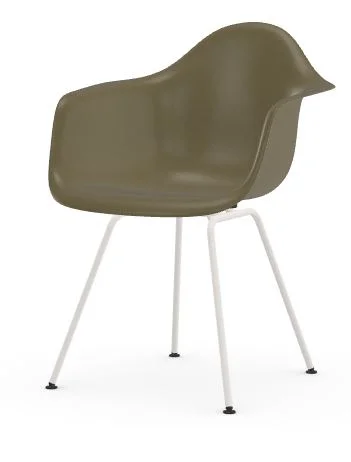 Vitra Eames Fiberglass Chair DAX - Raw Umber - wit