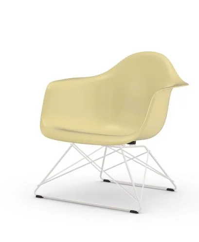 Vitra Eames Fiberglass Chair LAR - Parchment - wit