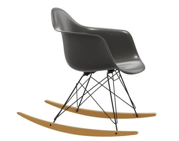 Vitra Eames Fiberglass Chair RAR - Elephant Hide Grey - basic dark gepoedercoat - Esdoorn geelachtig