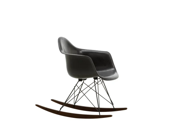 Vitra Eames Fiberglass Chair RAR - Esdoorn donker - basic dark gepoedercoat - Elephant Hide Grey