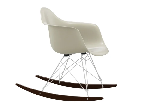 Vitra Eames Fiberglass Chair RAR - Parchment - wit - Esdoorn donker