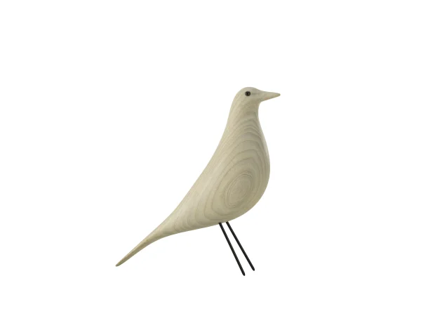 Vitra Eames House Bird - Essenhout katoenwit geolied