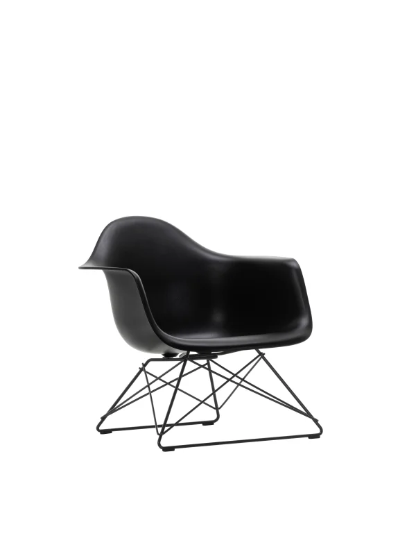 Vitra Eames Plastic Armchair LAR - diepzwart RE - basic dark gepoedercoat