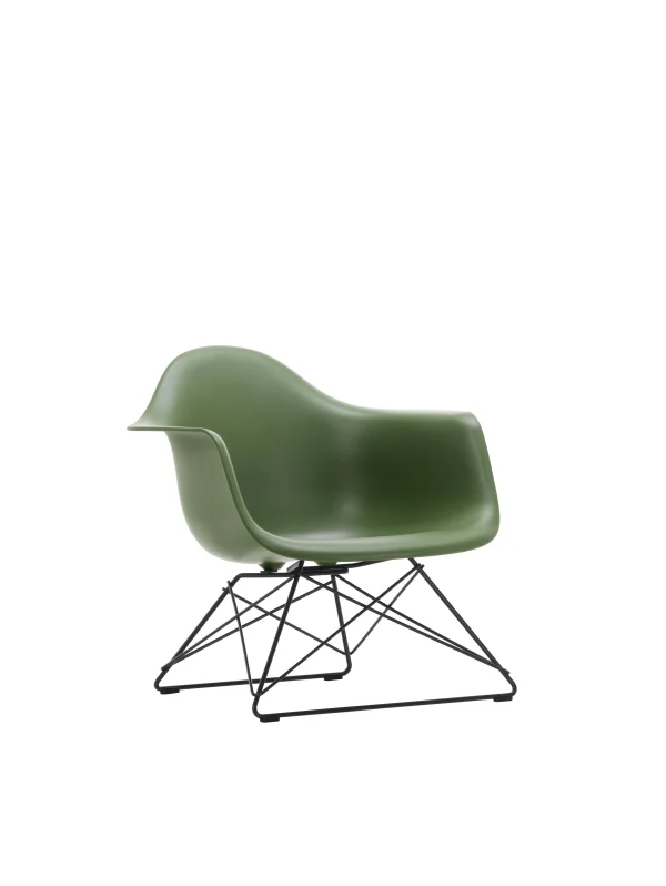 Vitra Eames Plastic Armchair LAR - forest RE - basic dark gepoedercoat