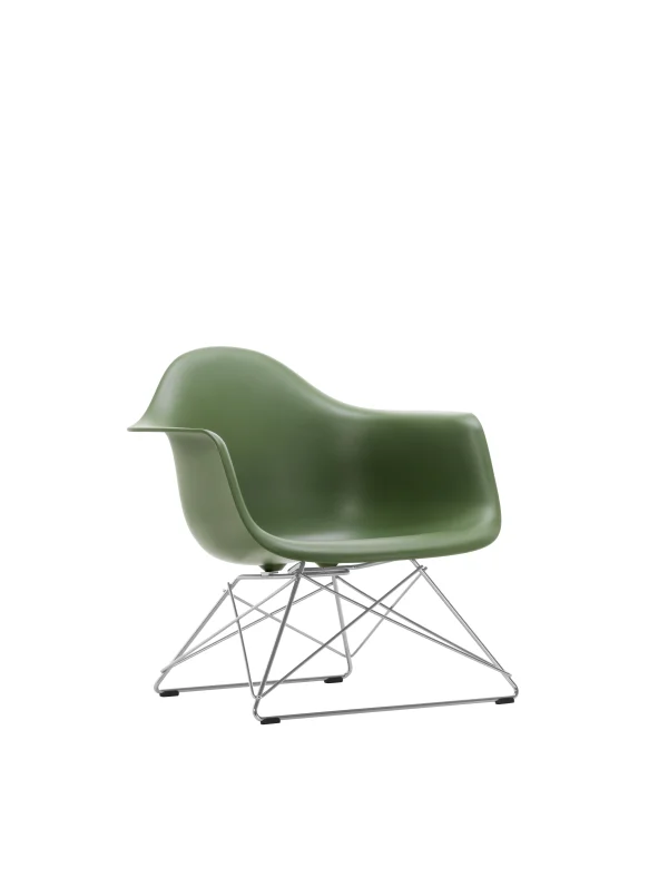 Vitra Eames Plastic Armchair LAR - forest RE - glanzend chroom