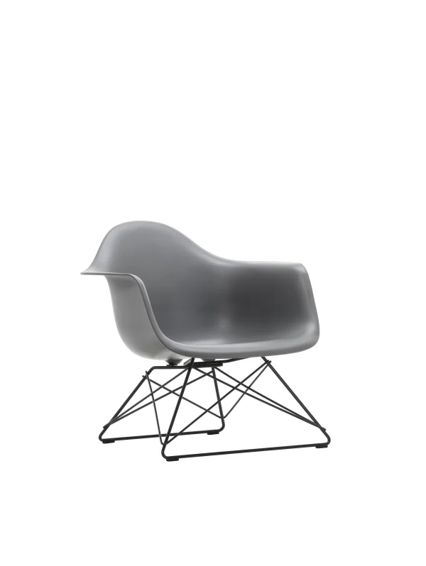 Vitra Eames Plastic Armchair LAR - granite grey RE - basic dark gepoedercoat