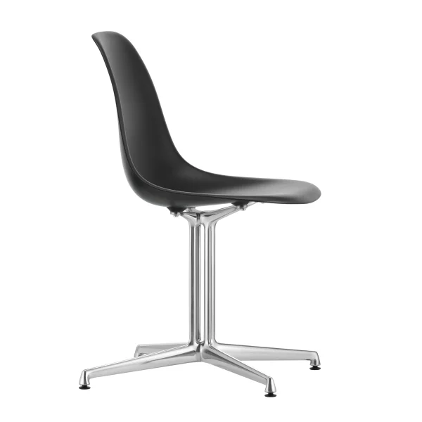 Vitra Eames Plastic Bijzetstoel DSL - diepzwart RE