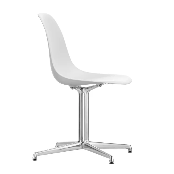 Vitra Eames Plastic Bijzetstoel DSL - katoen wit RE