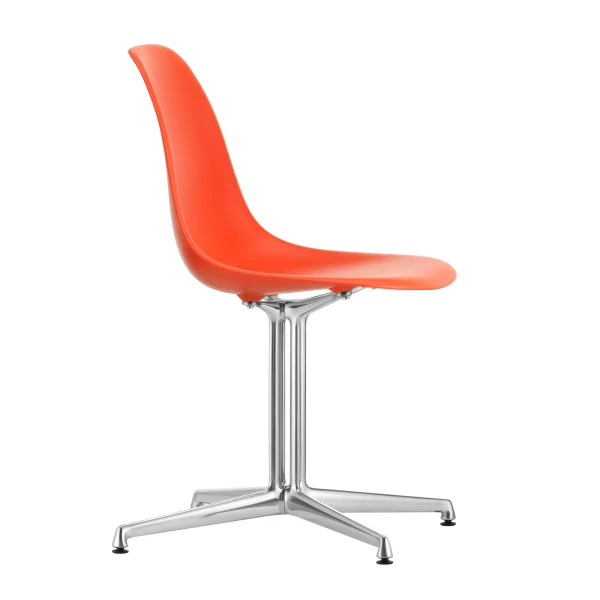 Vitra Eames Plastic Bijzetstoel DSL - poppy red RE