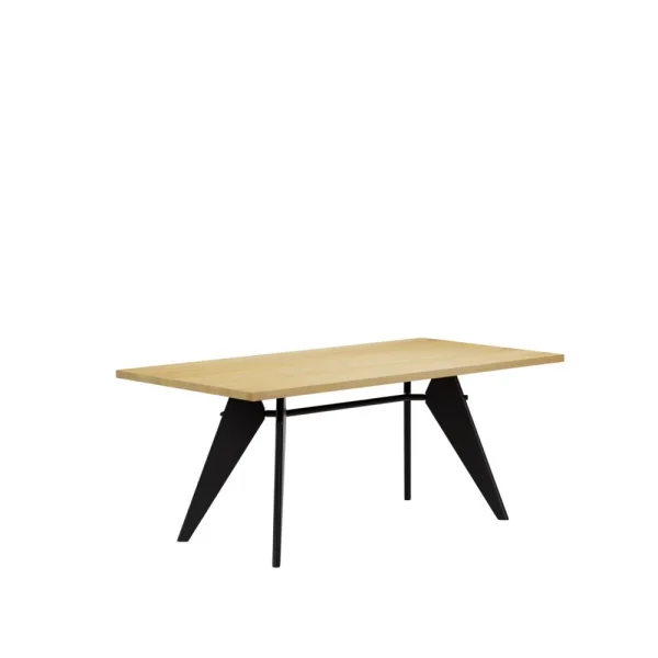 Vitra EM Table - diepzwart - Eiken - 180 cm