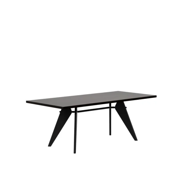 Vitra EM Table - diepzwart - Eiken donker gebeitst massief - 200 cm