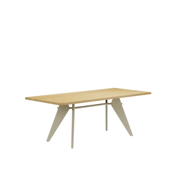 Vitra EM Table - Prouvé Blanc Colombe (écru) - Eiken - 200 cm