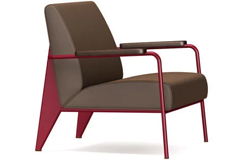 Vitra Fauteuil de Salon - Eiken donker - japanese red - bruin