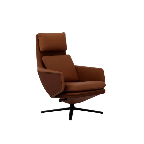 Vitra Grand Relax - cognac - basic dark gepoedercoat