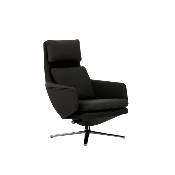 Vitra Grand Relax - umbragrijs - gepolijst aluminium