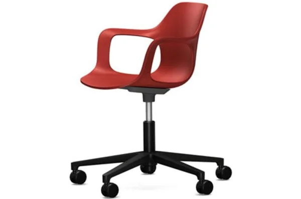 Vitra HAL Armchair Studio draaistoel - baksteen