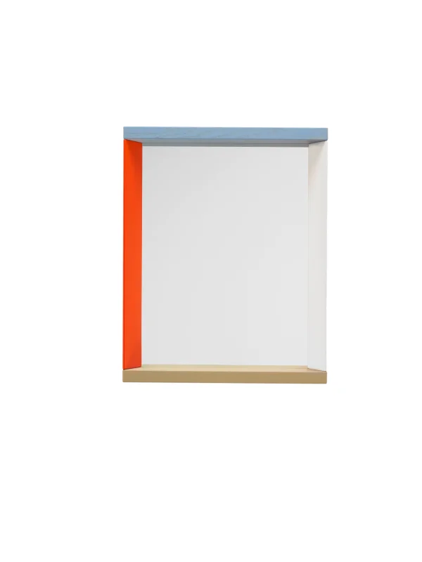 Vitra Kleurenframe spiegel klein - blauw/oranje