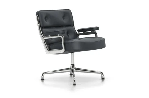 Vitra Lobby Chair ES 105 - Leder - asfalt