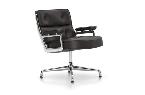 Vitra Lobby Chair ES 105 - Leder - chocolade