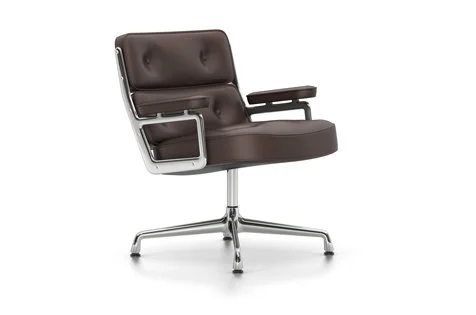 Vitra Lobby Chair ES 105 - Leder - kastanje