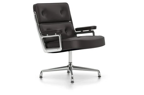 Vitra Lobby Chair ES 108 - Leder - chocolade